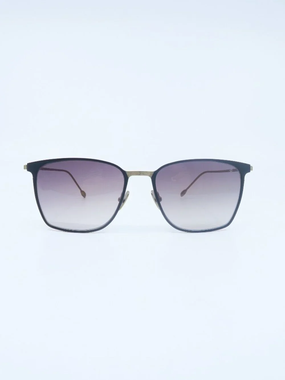 John Varvatos V524 Black & Gold,  Gray Gradient Lenses, New Men's Sunglasses.